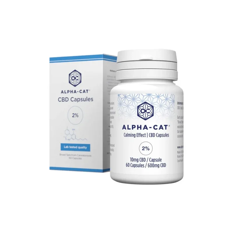 CBD капсули масло от канабис - 600 mg - Alpha CAT