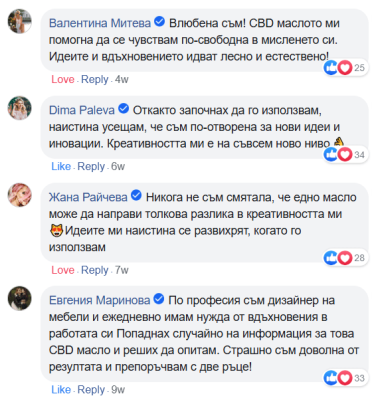 CBD масло мнения Креативност